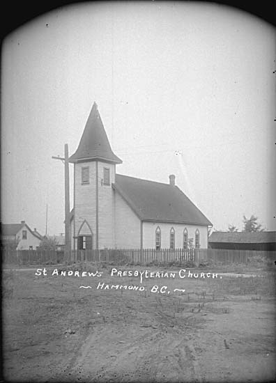 St. Andrew's Presbyterian Church exterior, Hammond, B.C.